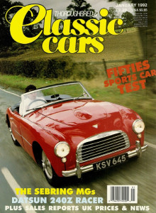 THOROUGHBRED & CLASSIC CARS 1992 JAN - MG & 240Z RACERS